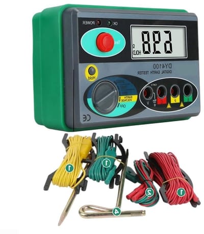 Aarde Weerstand Tester - Grondmeter Ohm Meter - Routine Onderhoud - Snelle Meting - 27 x 22 x 11 cm