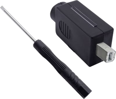 Quadrios 2001C202 USB 2.0 modulaire stekkerset, type B Stekker, recht 1 stuk(s)