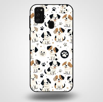 Smartphonica Telefoonhoesje voor Samsung Galaxy M31 met honden opdruk - TPU backcover case honden design geschikt voor Samsung Galaxy M31