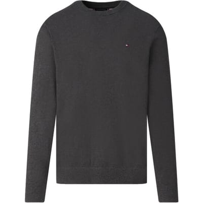 Tommy Hilfiger Tommy Hilfiger Pullover Pima Org Cotton/Cashmere Crew Neck Dark Grey Heather  M