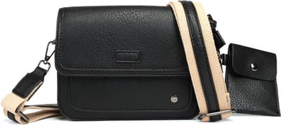 Zwart - schoudertasje - crossbodytasje - Toulon