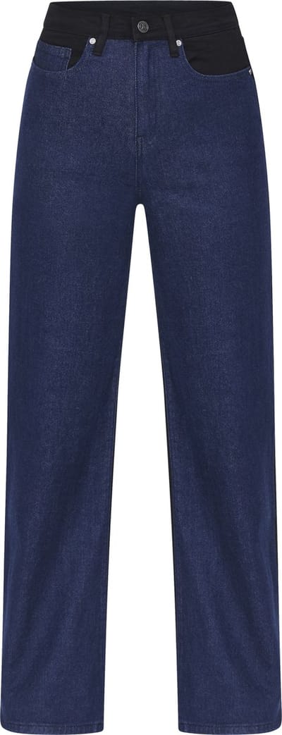 SISTERS POINT Owi-w.je12 - Dames Jeans - D.blue/Black - Maat XS