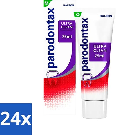 Parodontax - Tandpasta - Ultra Clean - Tegen Bloedend Tandvlees - 75 ml - Voordeelverpakking - 24 stuks