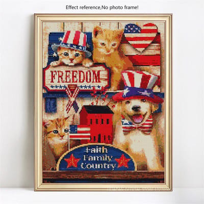 Diamant schilderij dier hart strass mozaïek diamant borduurwerk hond en kat woondecoratie 20X30CM beige
