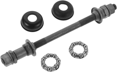 Fietsas Voornaaf - Fietswiel As - Fietsreparatie - Massieve As Constructie - 140 mm - Zilver