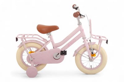 AMIGO Bella Meisjesfiets 12 Inch - Kinderfiets voor 2 tot 4 Jaar - 90-105 cm - Roze - met Zijwieltjes