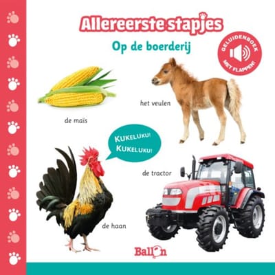 Op De Boerderij - Geluidenboekjes - Allereerste Stapjes