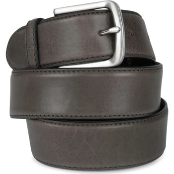 Suitable Riem Casual Donkergrijs leren broekriem / broeksriem - Ceintuur
