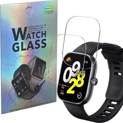 Screenprotector voor Xiaomi Redmi Watch 4 - 2 stuks Beschermglas Smartwatch van glas Transparante glazen schermbeschermfolie