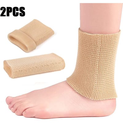 1/2 STuks Enkelmouw Polssteunen Siliconen Gel Hydraterende Hiel Spa Sokken Verzorging Hielkloof Anti-droogheid Anti-scheur