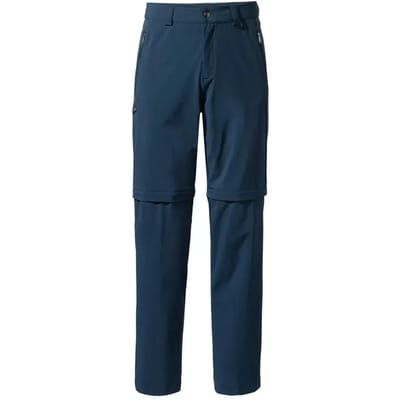 Vaude Farley Stretch Zip Off Ii Broek Blauw 60 / Regular Man