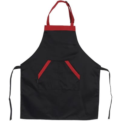 Tablier de cuisine unisexe pour café, restaurant, maison, cuisine, noir red