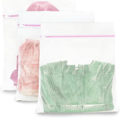Set van 3 Wasnetten, Waszakken voor de Wasmachine, Ideaal voor Kleding, Truien, Hemden en Sokken (50 x 60 cm)