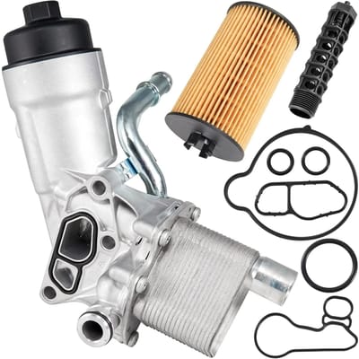 Vervanging Motoroliekoeler Filterhuis voor Chevy Cruze Sonic Trax Buick Encore 1.4L Turbo zilver