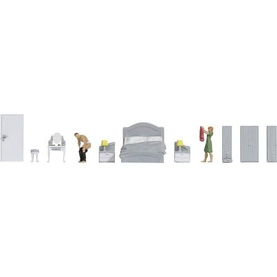 NOCH 16287 H0 Themaset slaapkamer figuren Kant-en-klaar model