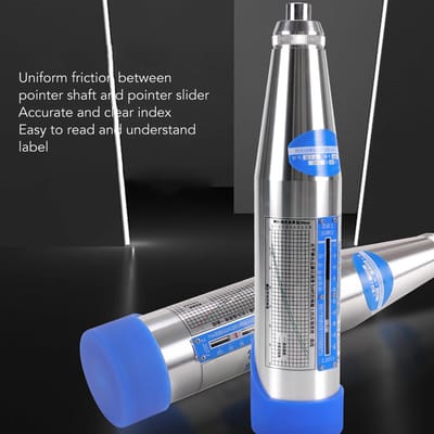 Dailygoods- Beton Rebound Tester Mechanisch - Hoge Sterkte - Roestvrij Staal - Testhamer - Kalibratiewaarde 80±2 - Inclusief Accessoires - Terugslaghamer