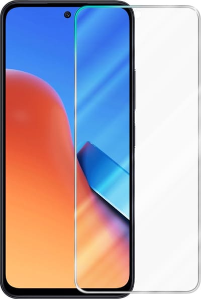 Cadorabo Screenprotector geschikt voor Redmi 12 4G - Pantser film Beschermende film in KRISTALHELDER Geharde (Tempered) display beschermglas in 9H hardheid met 3D Touch
