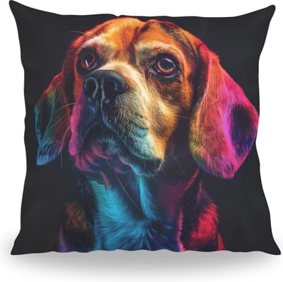 Kussen - Huisdier Portret - Beagle 2 Color - 50 cm