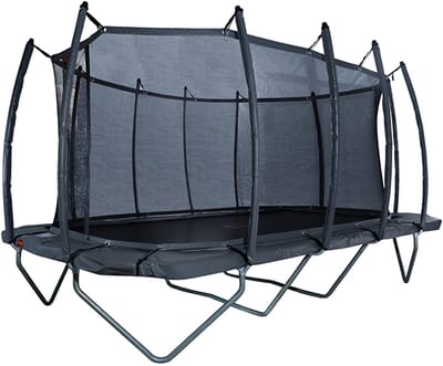 Avyna Veiligheidsnet gebogen palen tbv trampoline set 352 - L520 x B305 cm - Grijs