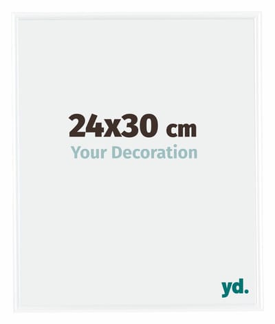 Your Decoration - Fotolijst 24x30 cm - Kunststof - Wit Hoogglans - Bordeaux