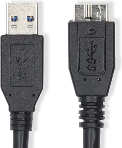 Nedis USB-Kabel - USB 3.2 Gen 1 - USB-A Male - USB Micro-B Male - 5 Gbps - Vernikkeld - 2.00 m - Rond - PVC - Zwart - Label