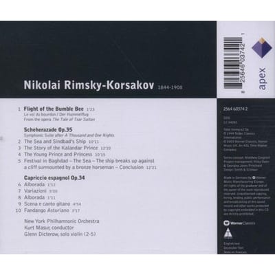 Apex - Rimsky K./Scheheraza - CD