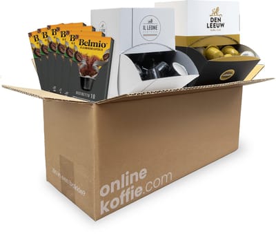Proefpakket Koffiecups 220 stuks – Nespresso compatibel – Lungo & Espresso - Goedkope koffiecups - Koffiecups - Koffieproeverij - Geschikt voor Alle Nespresso Machines - Den Leeuw Koffie - Il Leone Espresso - Belmio