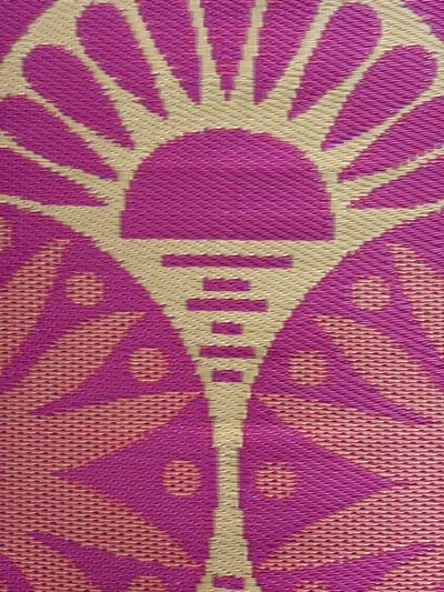 Buitenkleed 180-270, roze/goud/paars/geel