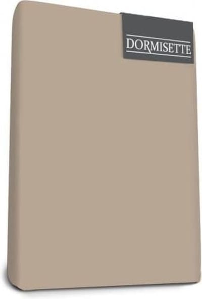 Dormisette Mako Jersey Topdek hoeslakens 70 x 210 cm taupe