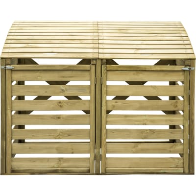 Intergard Kliko ombouw container ombouw klikoberging klikokast containerberging dubbel 156x122x92cm