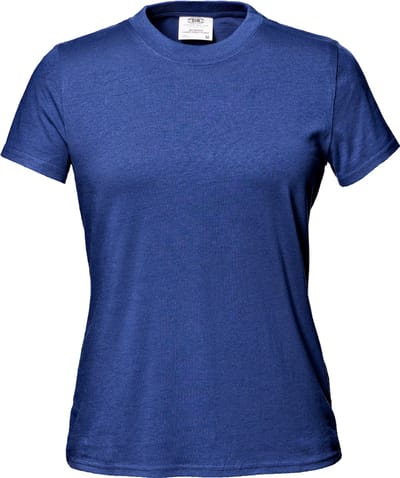SIR SAFETY SAMBA LADIES Korte mouw Werk T-shirt DAMES Blauw - 100% Katoen - 120 g/m² - 12 stuks - x12 Stuks