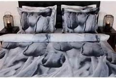 HNL Refined Aiden Dekbedovertrek - Litsjumeaux - 240x200/220 cm - Grijs