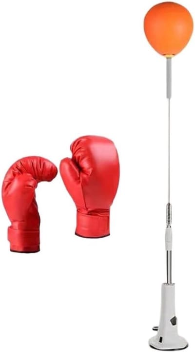 Bokszak met Standaard - Speedball Bokszak - Fitness Training - Verstelbare Hoogte - 115-160 cm - Zwart