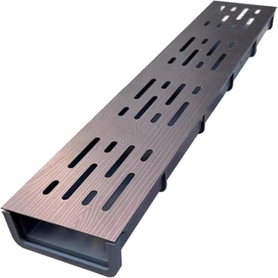 Afvoergoot Roestvrijstaal - Sleufafvoer Terras - Water Afvoeren - Duurzaam Materiaal - 50 cm Lengte - Zilverkleurig