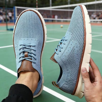 Heren Gebreide Sneakers Heren Gebreide Casual Sneakers Buiten Foneakers Casual Sneakers Tenis Para Hombre 39 gray