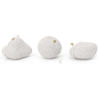Ferm Living - Sneeuwbal Ornamenten Set - wit