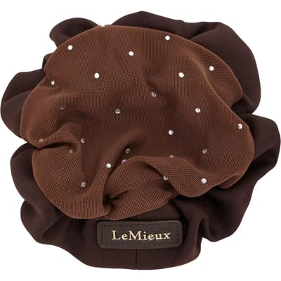 LeMieux Scrunchie met kristallen haarnetje Bruin