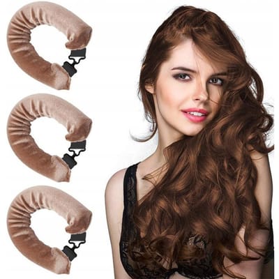 3x Zachte Haarrollers - Velvet Papiloten voor Natuurlijke Krullen