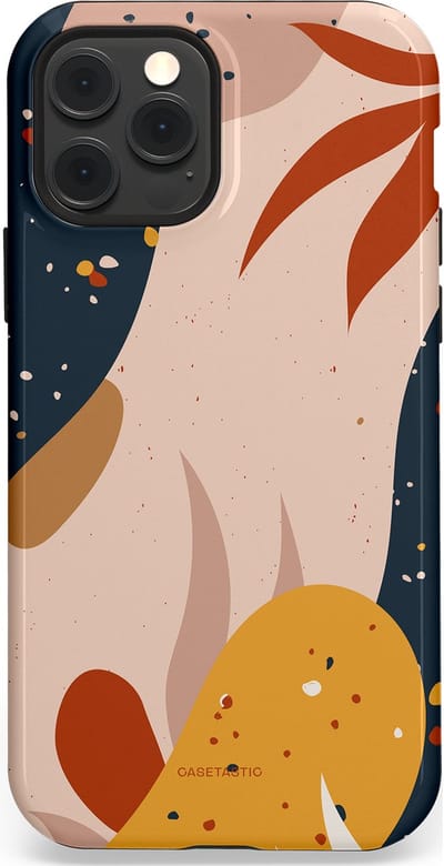 Casetastic Hoesje Geschikt voor Apple iPhone 12/12 Pro Magsafe - Stijlvolle Beschermende Duo-layer Case - Terravorm