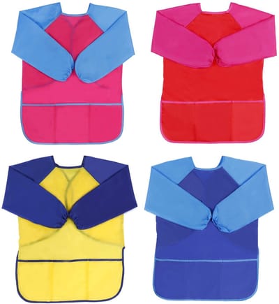 MTTProducts - Kids Painting Blouse - Waterproof Schort - Beschermend en Creatief - Multicolour - Kinderschort voor Schilderen - Geschikt voor 3-7 Jaar