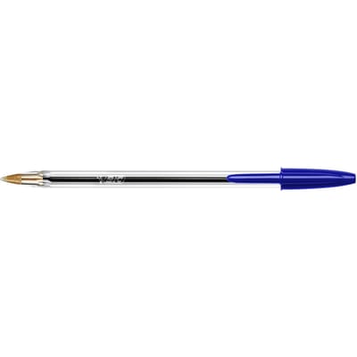 Balpen Bic Cristal medium blauw in tubo verpakking