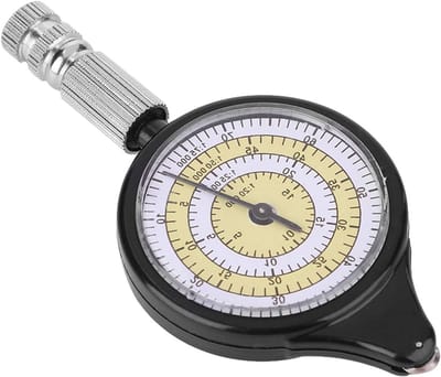 Afstandsmeetapparaat voor buitenactiviteiten - Mini rangefinder met metalen wiel, multifunctionele odometer en kompas voor hiking en navigatie