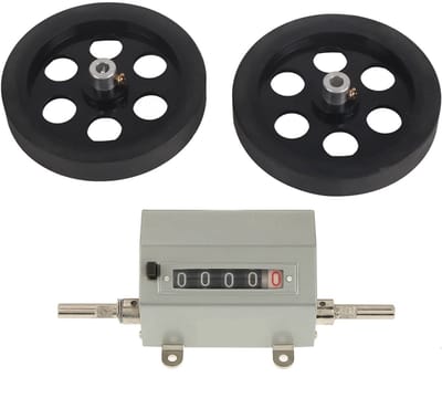 Dailygoods- Meetwiel Metrisch - 5-Cijferige Teller - Lengtemeting - Metaal - Nauwkeurig - Gewicht 592g - Lengtemeter