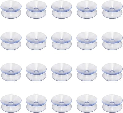 EGoods - 20 stuks transparante plastic zuignappen voor glazen tafel - antislip & krachtige bevestiging