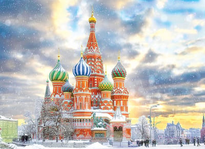 Eurographics puzzel Moskou Rusland 1000 stukjes karton speelgoed.