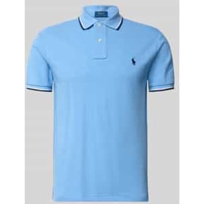 Slim fit poloshirt van puur katoen