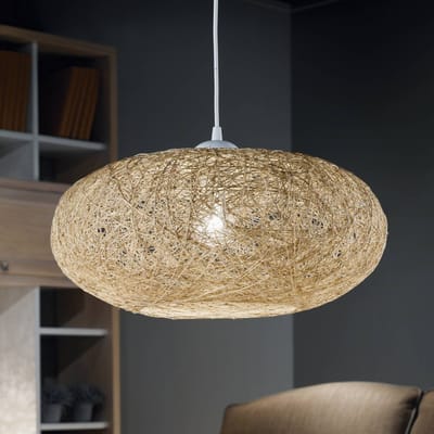 EGLO Campilo Hanglamp - E27 - 1 Lichts - Ø45 cm - Wit, beige/zandkleur