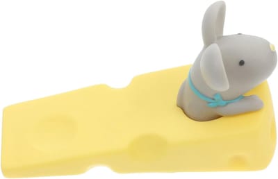 Deurstopper Set - Dieren Wiggers - Huis Beveiligen - Unieke Muisvorm - 3 Stuks - Grijs