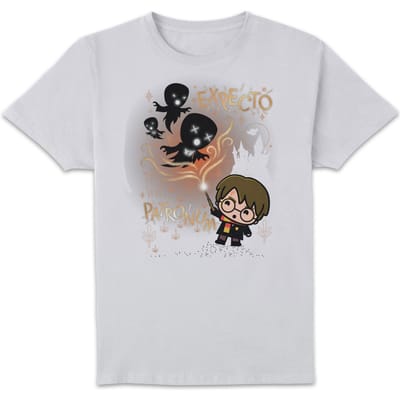 Harry Potter Kids Expecto Patronum Men's T-Shirt - White - S