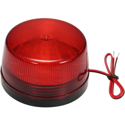 Bedraad alarm Stroboscoopsignaal Veiligheidswaarschuwing LED-licht Knipperend Waterdicht 12V 120mA Veilige beveiliging rood